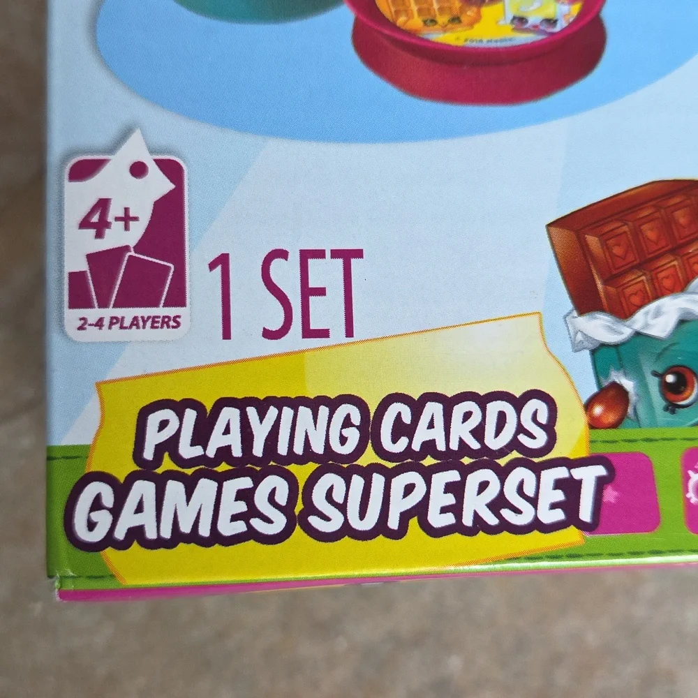 Shopkins Playing Cards Games Superset NWT